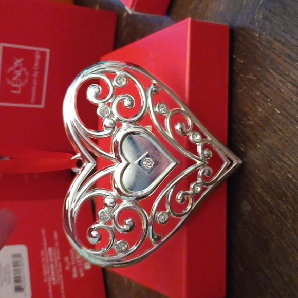 Lenox Silverplate Heart Ornament - Picture 2 of 6